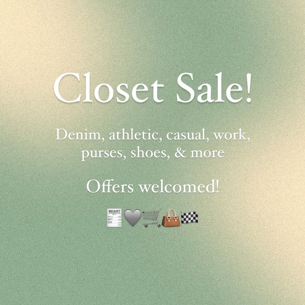 Closet Sale!